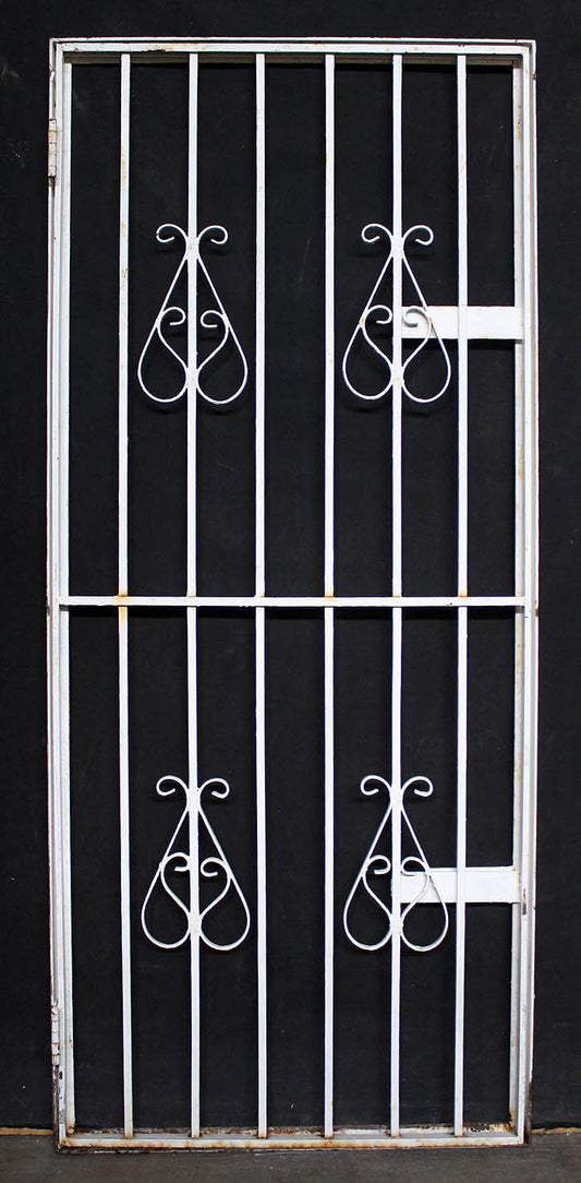 2 available 30"x71" Vintage Antique Old Reclaimed Salvaged Steel Metal Gate Exterior Storm Screen Door Frame
