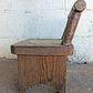 Signed Vintage Old SOLID Wood Wooden Bench Foot Stool Ottoman Plant Stand Table Chair Homemade Handmade Home Hand Made