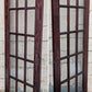 60"x77" Pair of Antique Vintage Old Reclaimed Salvaged French Double Wood Wooden Doors 30 Windows Wavy Glass