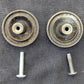 Pair Vintage Old Metal Dresser Desk Drawer Cabinet Furniture Knob Pull Handle
