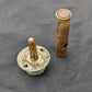 Antique Vintage Old Salvaged Reclaimed Nickel Brass Steel Metal Door Privacy Mortise Lock Lockset Bolt Barrel Tube Cylinder Latch Set