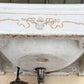 28"x24" Antique Vintage Old Salvaged Reclaimed 1900 "Imperial" JL Mott Victorian Earthenware Bathroom Wall Sink Original Nickel Brass Fixtures