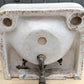 28"x24" Antique Vintage Old Salvaged Reclaimed 1900 "Imperial" JL Mott Victorian Earthenware Bathroom Wall Sink Original Nickel Brass Fixtures