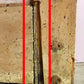 31"x83"x1.75" Antique Vintage Wooden Old Reclaimed Salvaged Interior French Door Window Beveled Glass