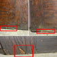 30"x83"x1.75" Antique Vintage Old Reclaimed Salvaged Wood Wooden Interior French Door Window Glass