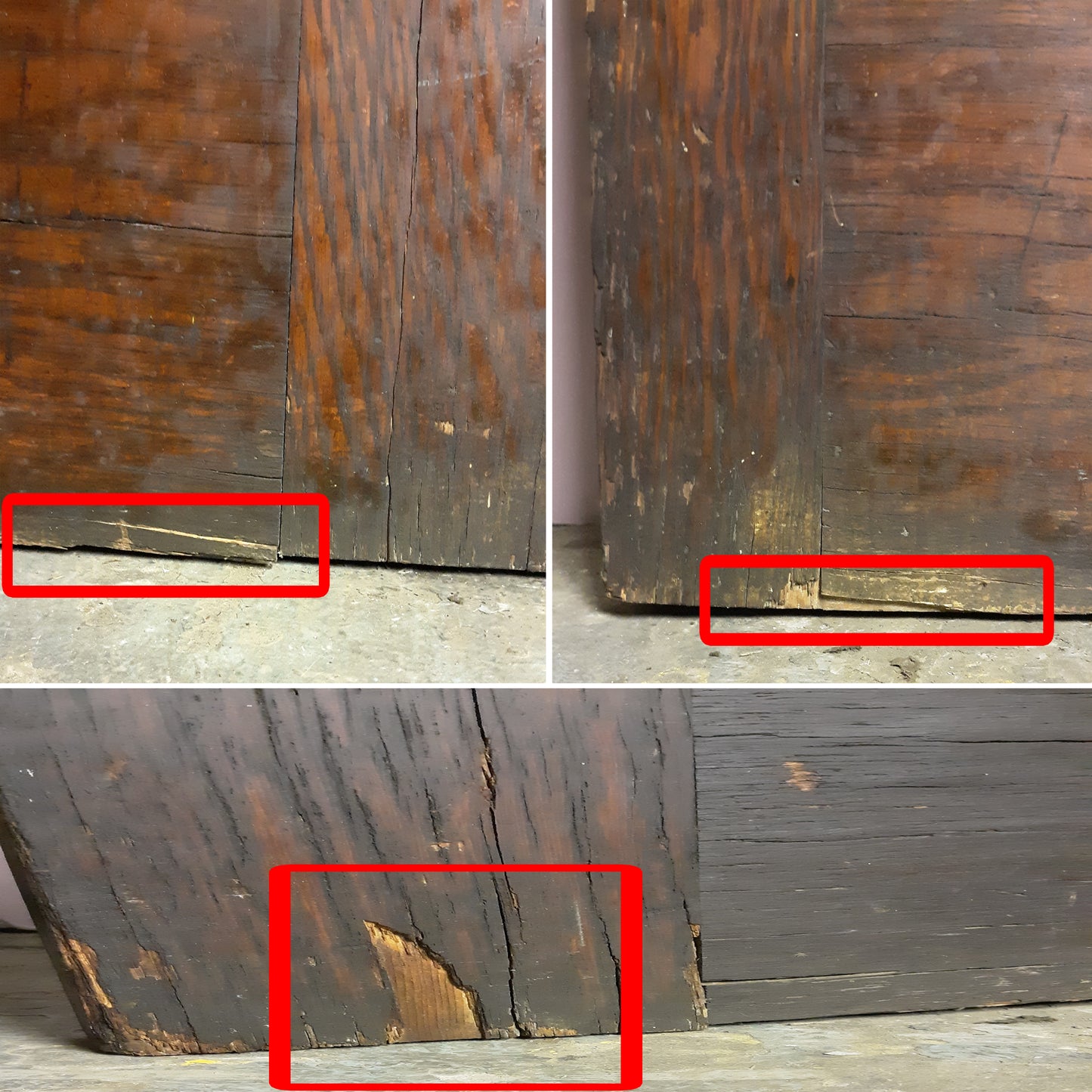 30"x83"x1.75" Antique Vintage Old Reclaimed Salvaged Wood Wooden Interior French Door Window Glass