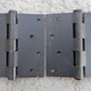 2 available Pair 4"x4" NOS Vintage Old "Stanley" Black Steel Exterior Entry Door Hinges Screws NIB