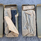 2 available Pair 4"x4" NOS Vintage Old "Stanley" Black Steel Exterior Entry Door Hinges Screws NIB