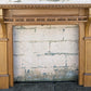 60"x46" Antique Vintage Old Salvaged Reclaimed Victorian Solid Oak Wood Wooden Fireplace Mantel Mantle Carvings