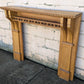 60"x46" Antique Vintage Old Salvaged Reclaimed Victorian Solid Oak Wood Wooden Fireplace Mantel Mantle Carvings