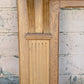 60"x46" Antique Vintage Old Salvaged Reclaimed Victorian Solid Oak Wood Wooden Fireplace Mantel Mantle Carvings