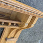 60"x46" Antique Vintage Old Salvaged Reclaimed Victorian Solid Oak Wood Wooden Fireplace Mantel Mantle Carvings
