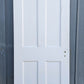 32"x82"Antique 1906 Vintage Old Reclaimed Salvaged Victorian Interior SOLID Wood Wooden Door 4 Recessed Flat Panels