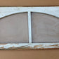 32"x17" Antique Vintage Old Reclaimed Salvaged SOLID Wood Wooden Sash Window 2 Arched Glass Lites Panes