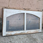 32"x17" Antique Vintage Old Reclaimed Salvaged SOLID Wood Wooden Sash Window 2 Arched Glass Lites Panes