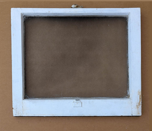 24"x20" Antique Vintage Old Reclaimed Salvaged Double Hung Wood Wooden Sash Window Glass Lite Pane