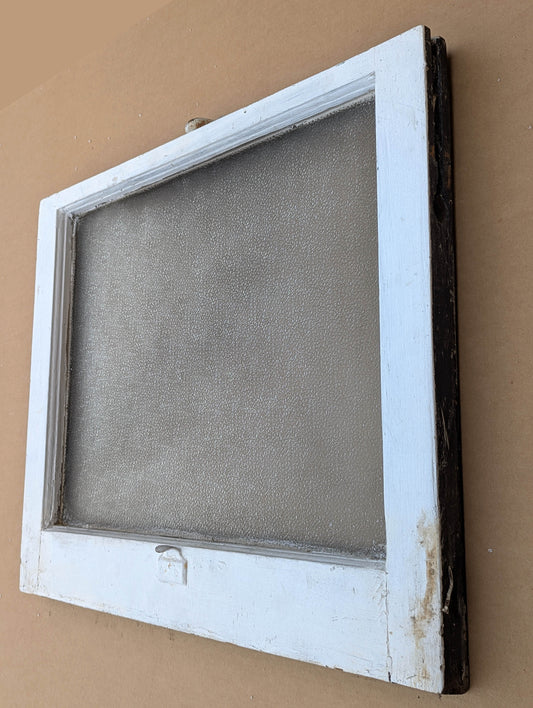 24"x20" Antique Vintage Old Reclaimed Salvaged Double Hung Wood Wooden Sash Window Glass Lite Pane