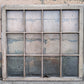 34"x31" Antique Vintage Old Reclaimed Salvaged SOLID Wood Wooden Sash Window 12 Wavy Glass Lites Panes