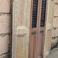 2 available Pair 35.5"x37.5" Antique Vintage Old SOLID Wood Wooden Bifold Window Shutter Plantation Style Adjustable Louvers Panels