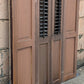 2 available Pair 35.5"x37.5" Antique Vintage Old SOLID Wood Wooden Bifold Window Shutter Plantation Style Adjustable Louvers Panels