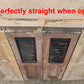 2 available Pair 35.5"x39.5" Antique Vintage Old SOLID Wood Wooden Bifold Window Shutter Plantation Style Adjustable Louvers Panels
