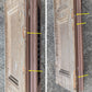 2 available Pair 35.5"x39.5" Antique Vintage Old SOLID Wood Wooden Bifold Window Shutter Plantation Style Adjustable Louvers Panels