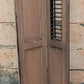 18"x39" Antique Vintage Old SOLID Wood Wooden Bifold Window Shutter Plantation Style Adjustable Louvers Panels