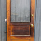 32"x79"x1.75" Vintage MCM Antique Old Reclaimed Salvaged SOLID Wood Wooden Entry Exterior Back Side Office School Door 2 Raised Panels Single Window Glass Lite Pane
