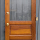32"x79"x1.75" Vintage MCM Antique Old Reclaimed Salvaged SOLID Wood Wooden Entry Exterior Back Side Office School Door 2 Raised Panels Single Window Glass Lite Pane