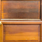 32"x79"x1.75" Vintage MCM Antique Old Reclaimed Salvaged SOLID Wood Wooden Entry Exterior Back Side Office School Door 2 Raised Panels Single Window Glass Lite Pane