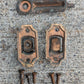Antique Vintage Old Salvaged Reclaimed Eastlake Victorian SOLID Cast Bronze Shutter Latch Lock Hardware