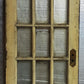 30"x82.5"x2" Antique Vintage Old Reclaimed Salvaged Wood Wooden Exterior French Door Window Glass
