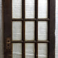 29"x79.5"x1.75" Antique Vintage Old Wood Wooden Exterior French Door 15 Window Glass