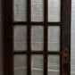 29"x79.5"x1.75" Antique Vintage Old Wood Wooden Exterior French Door 15 Window Glass