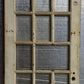 30"x82.5"x1.75" Antique Vintage Old Wood Wooden Exterior French Door 15 Window Glass