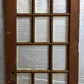 30"x82.5"x1.75" Antique Vintage Old Wood Wooden Exterior French Door 15 Window Glass