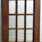 32"x79.5"x1.75" Antique Vintage Old Reclaimed Salvaged Wood Wooden Exterior French Door Window Glass
