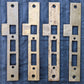 9 available Antique Vintage Old Salvaged Reclaimed SOLID Cast Bronze Entry Exterior Commercial Door Strike Striker Receiver Catch Plates