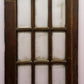 30"x84"x1.75" Antique Vintage Old Reclaimed Salvaged Wood Exterior French Door Window Beveled Glass