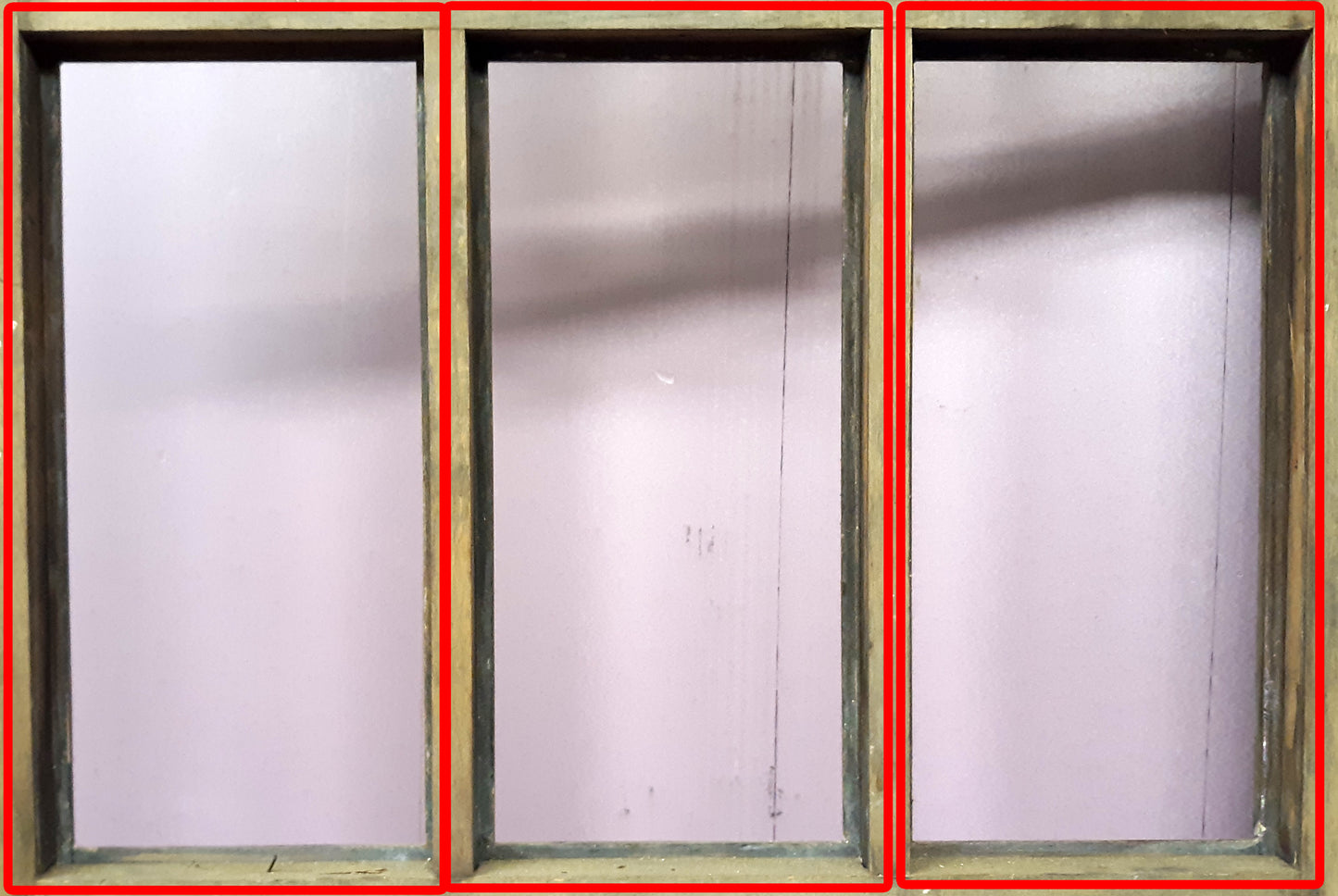 30"x84"x1.75" Antique Vintage Old Reclaimed Salvaged Wood Exterior French Door Window Beveled Glass