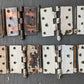 4 Pair available 4"x4" Antique Vintage Old Reclaimed Salvaged Steel Bronze Copper Ball Tip Finial Exterior Entry Door Hinges Screws