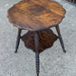 Antique Vintage Old Victorian Walnut SOLID Wood Wooden Claw Talon Glass Ball Side End Accent Foyer Sofa Table