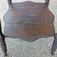 Antique Vintage Old Victorian Walnut SOLID Wood Wooden Claw Talon Glass Ball Side End Accent Foyer Sofa Table