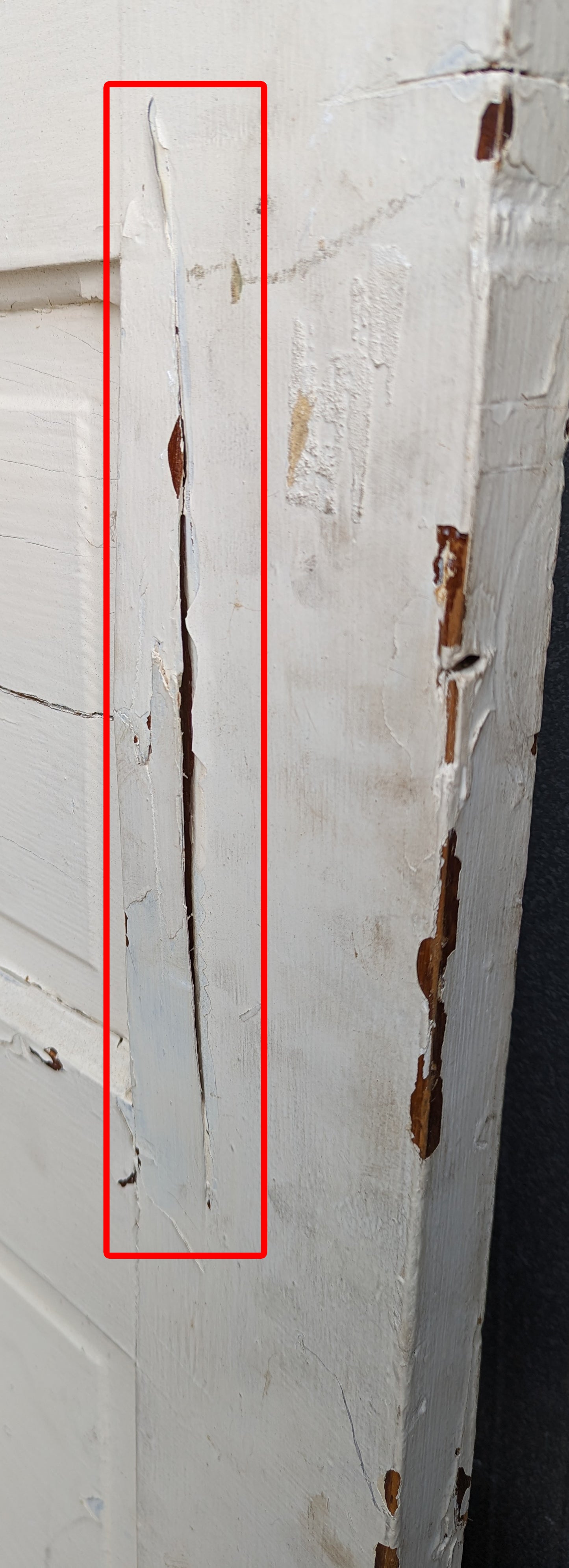 24"x77" Antique Vintage Old Reclaimed Salvaged SOLID Wood Wooden Interior Door 5 Panels