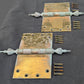 3 available Pair Set 8"x5" Vintage Old "Lawrence" SOLID Brass Exterior Entry Door Ball Bearing Architectural Hinges Steeple Tip Finial Screws Reclaimed Salvaged (Copy)
