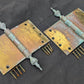 3 available Pair Set 8"x5" Vintage Old "Lawrence" SOLID Brass Exterior Entry Door Ball Bearing Architectural Hinges Steeple Tip Finial Screws Reclaimed Salvaged (Copy)
