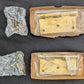 Pair 3.5"x3.5" NOS Vintage Old "Stanley" Brass Interior Door Hinges Screws NIB