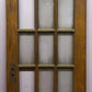 30x84"x2" Antique Vintage Old Reclaimed Salvaged Wood Wooden Exterior French Door Window Wavy Glass