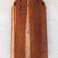 20"H Vintage Old Handmade SOLID Cherry Wood Wooden Corner Wall Shelf Shelves Shelving Curved 3 Tier Hand Home Made