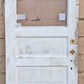 32"x79" Antique Vintage Old Reclaimed Salvaged SOLID Wood Wooden Entry Entrance Front Back Side Door Single Window Glass 3 Raised Panels